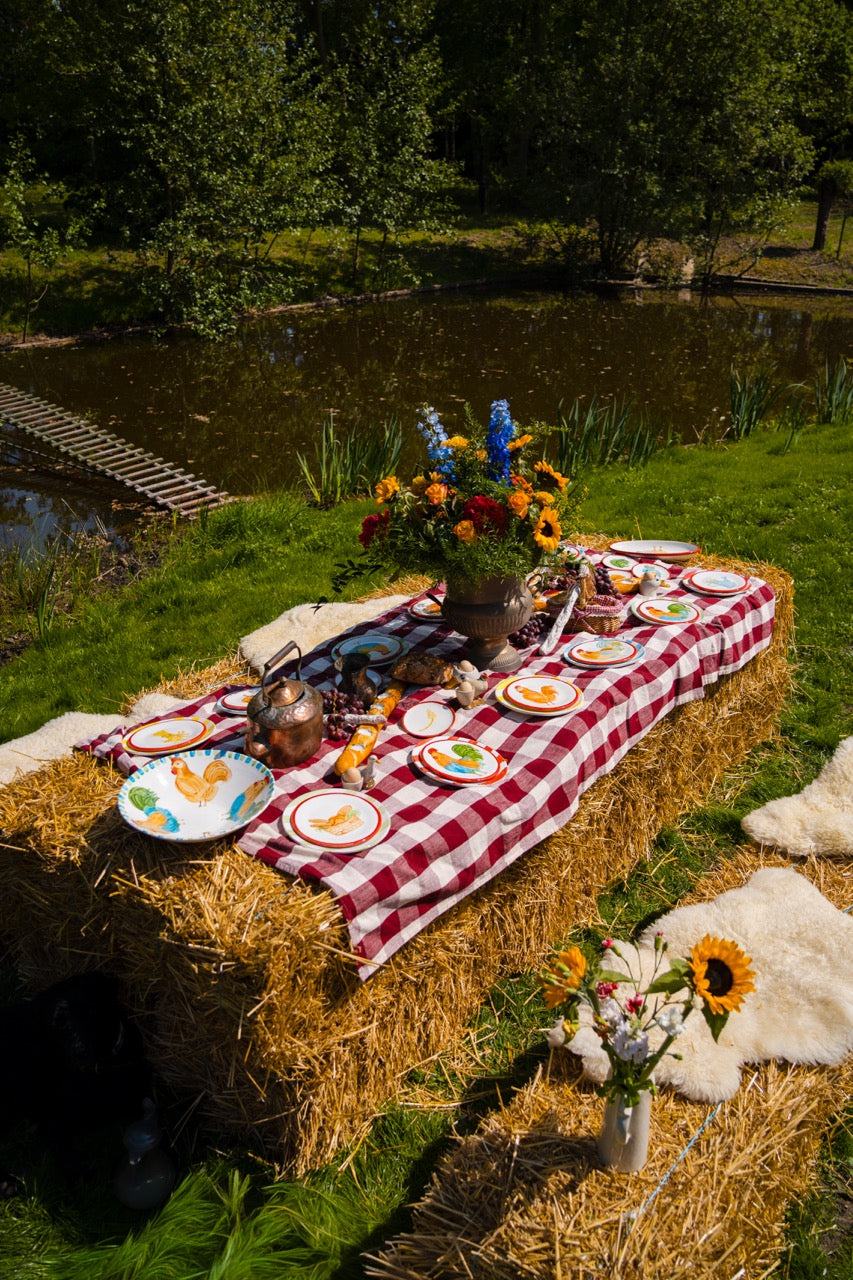 Barnyard Stories — The Chicken & Rooster Regular Salad Bowl