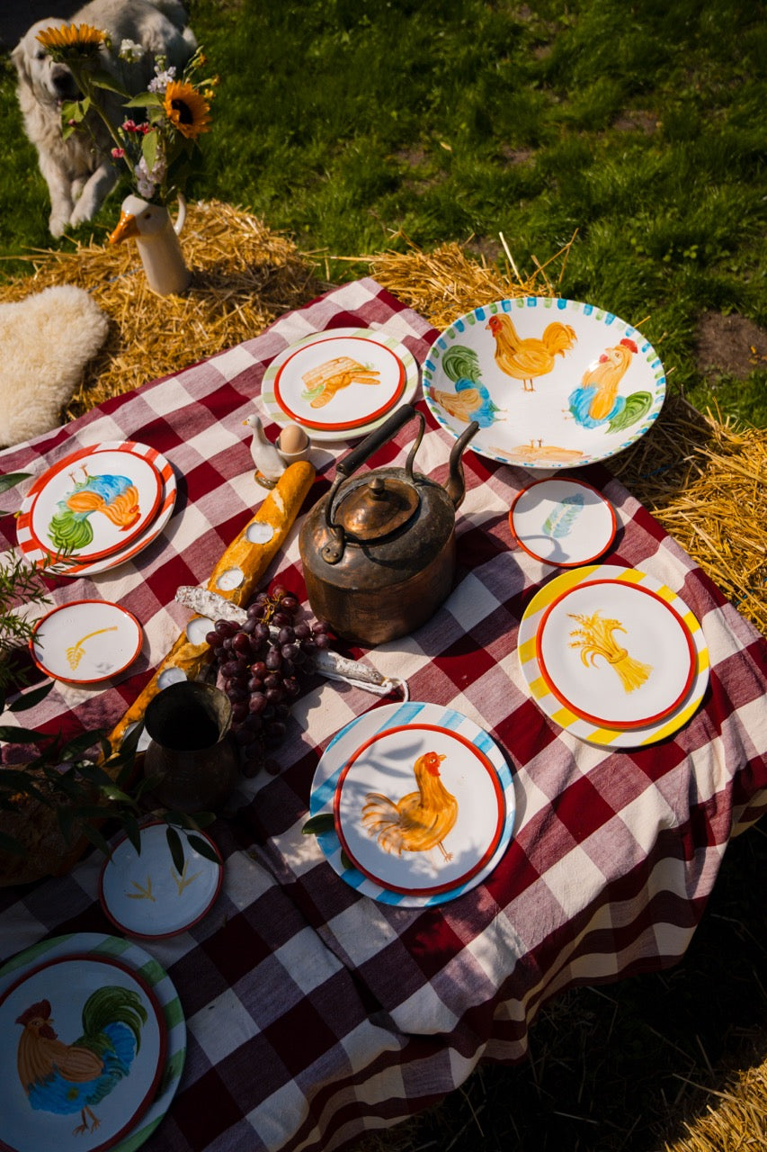 Barnyard Stories — The Chicken & Rooster Regular Salad Bowl