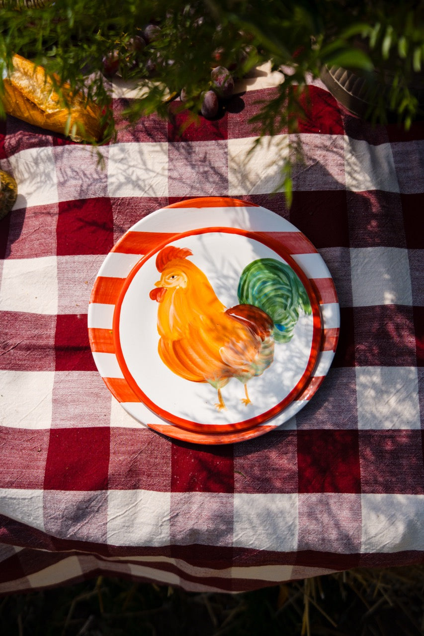 Chicken & Rooster 🐓 — Small Plates (Set of 6)