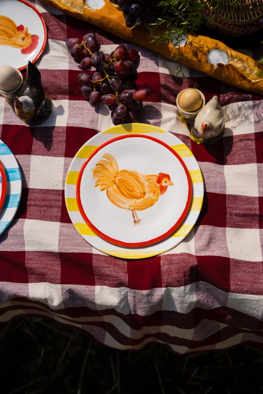 Chicken & Rooster 🐓 — Small Plates (Set of 6)