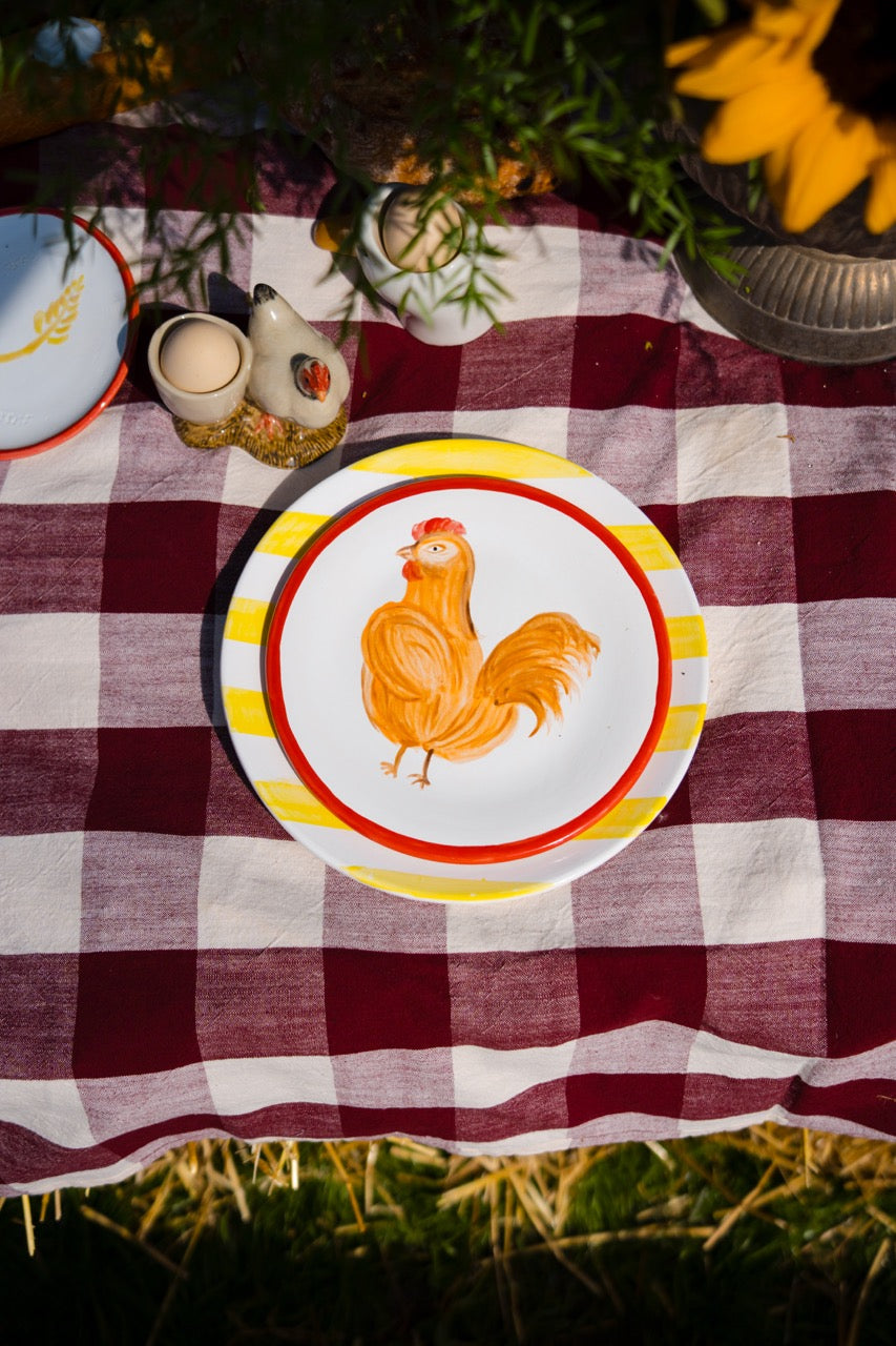 Chicken & Rooster 🐓 — Small Plates (Set of 6)