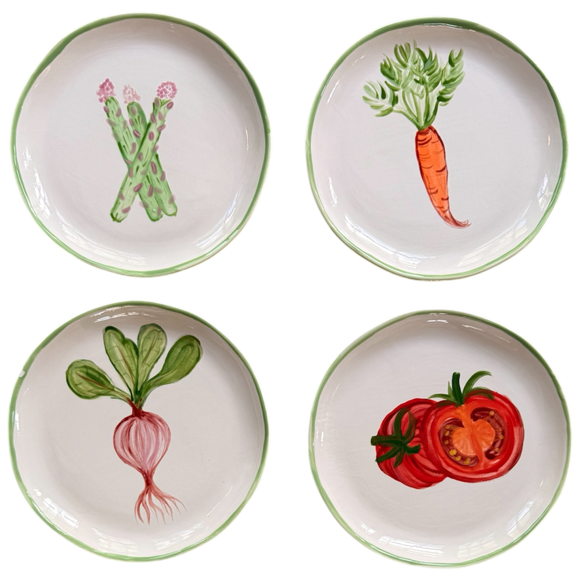 GARDEN HARVEST🥕 — Small Plates (Set of 4)