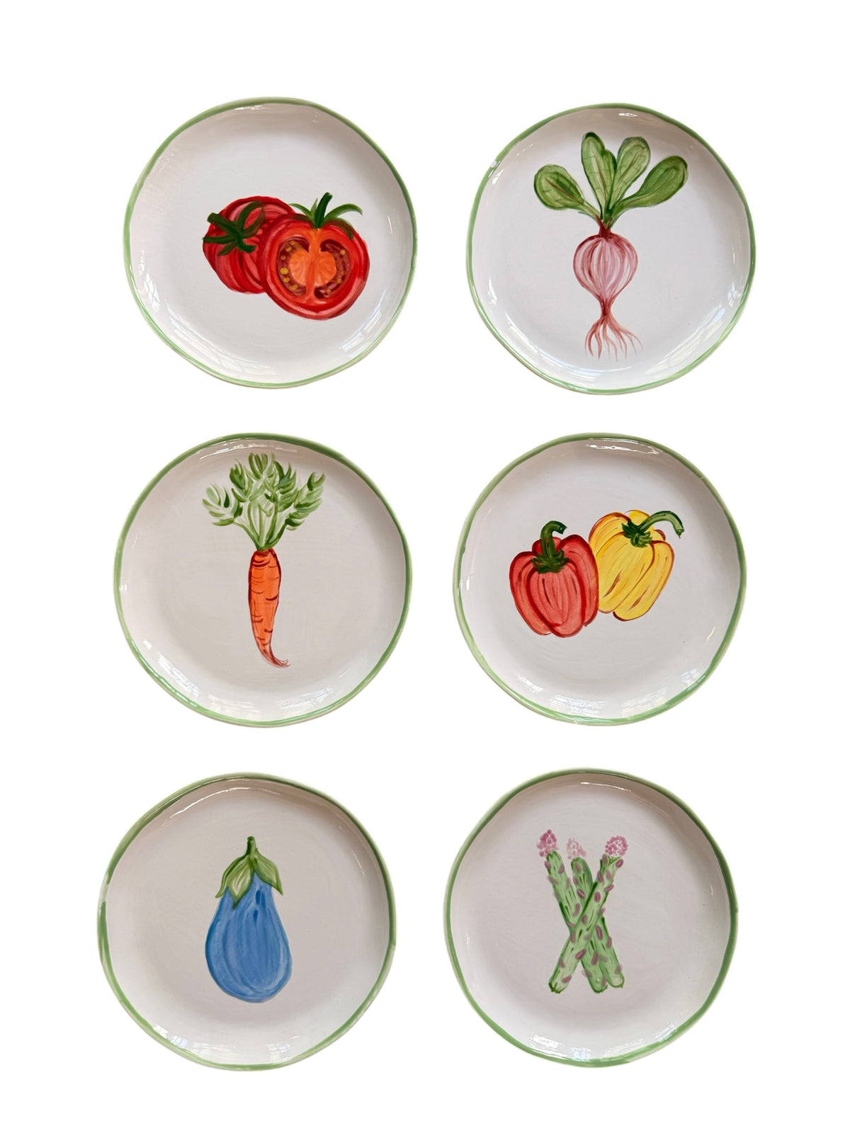 GARDEN HARVEST 🌽 — Small Plates (Set of 6)