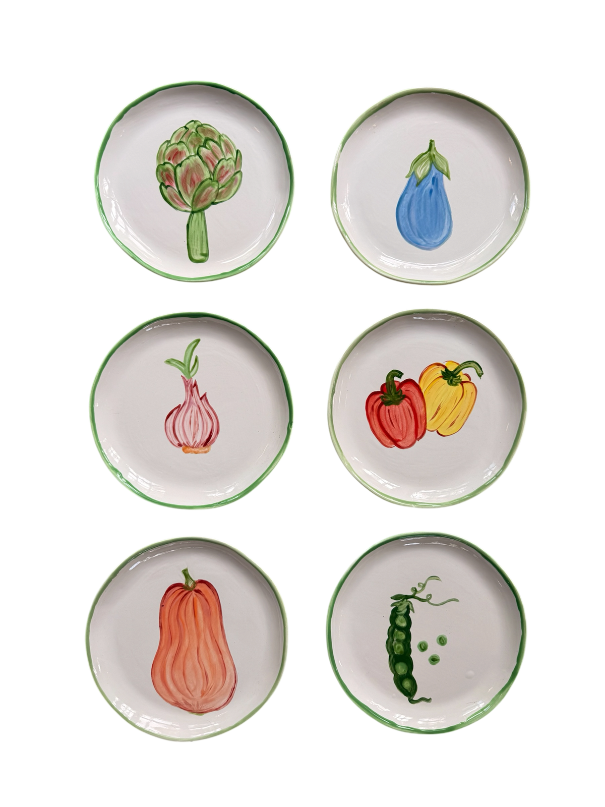 GARDEN HARVEST 🌽 — Small Plates (Set of 6)