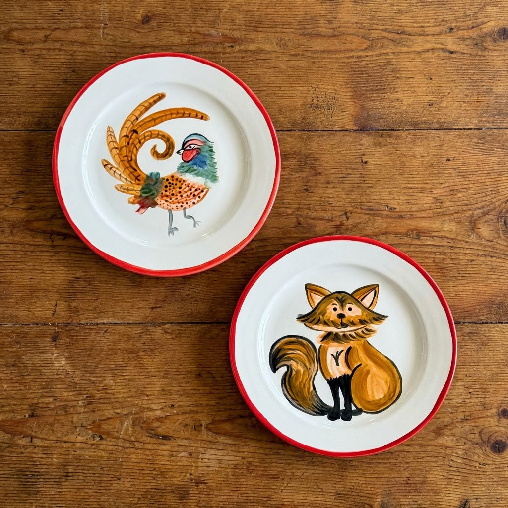 FOREST ANIMALS - BIG PLATES (Set of 2)